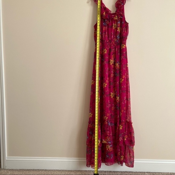 Old Navy.  Pink Floral Tiered Maxi. Size L. Tall. - Picture 10 of 10